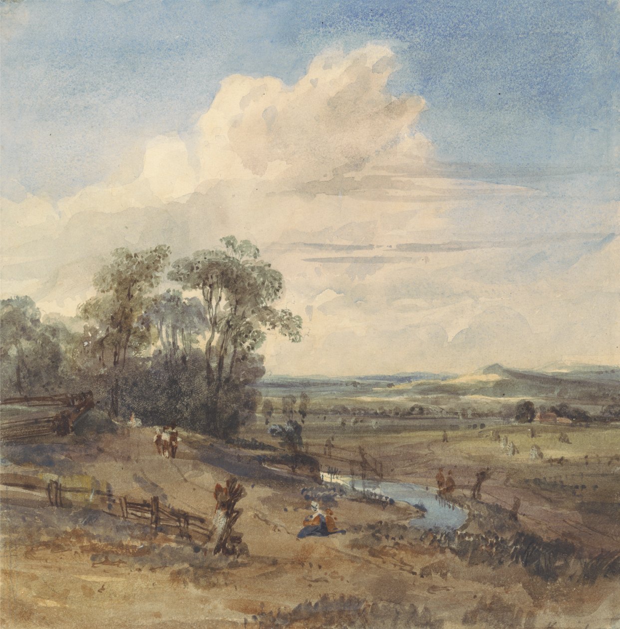 Landskab efter Wynants (i Louvre) af William Callow