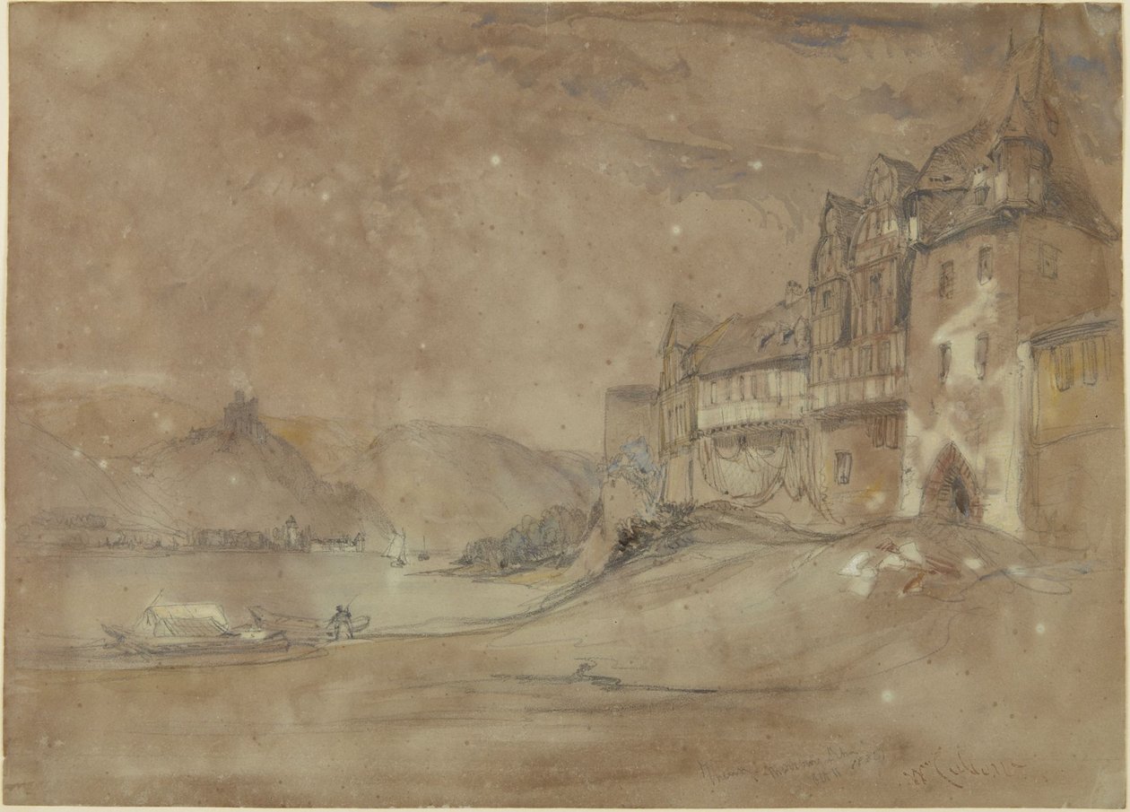 Marksburg Slot, Rhens af William Callow