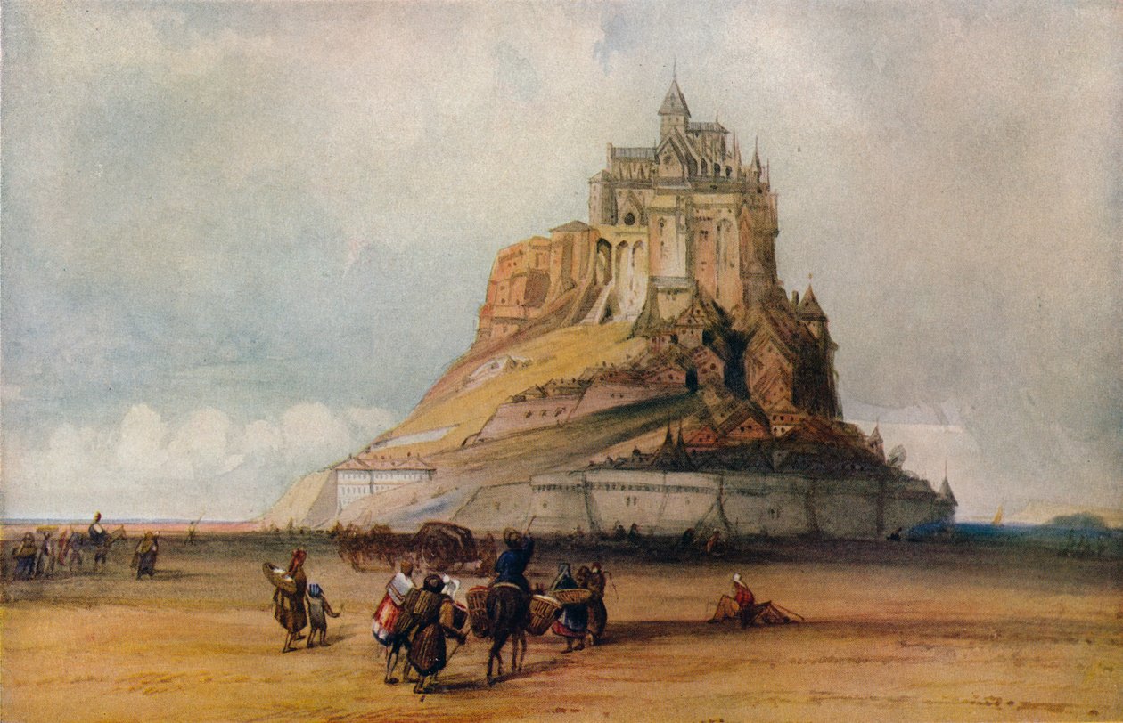 Mont St. Michel, c1861 af William Callow