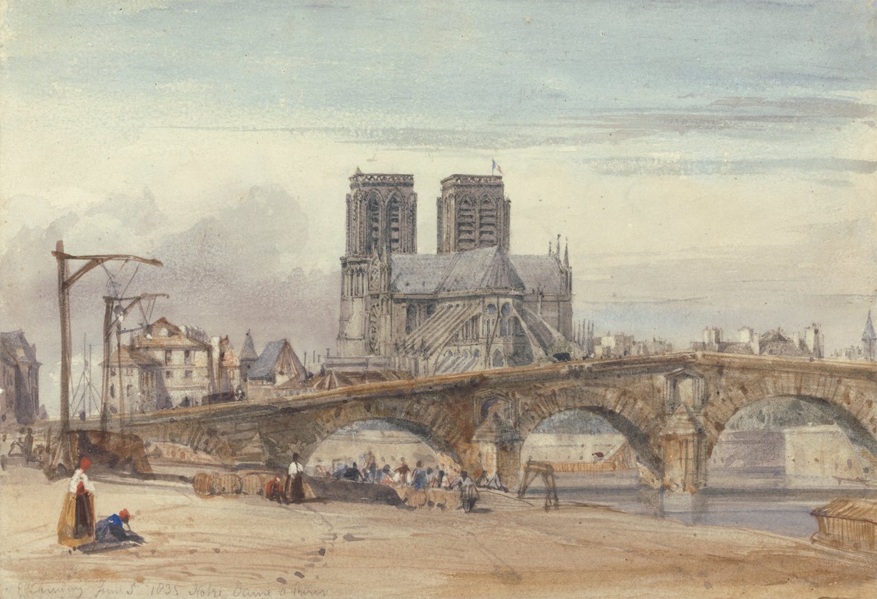 Notre-Dame, Paris af William Callow