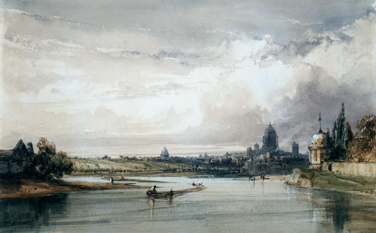 Paris set fra afstand, c1835-1900 af William Callow