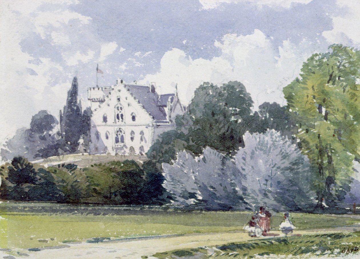 Souvenirs fra Rosenau, fødestedet for HKH Prinsgemalen, dronning Victorias mand af William Callow