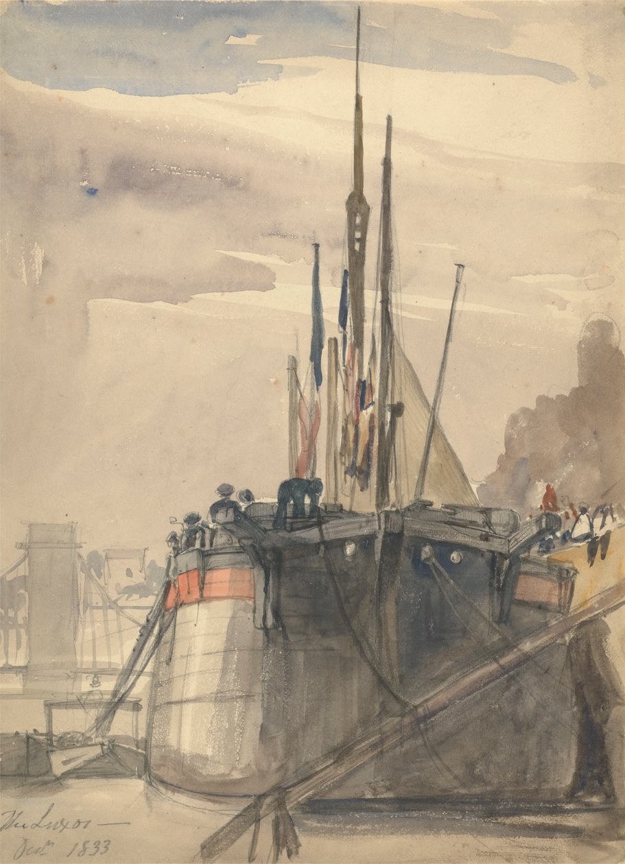 Luxor, Paris, december 1833 af William Callow