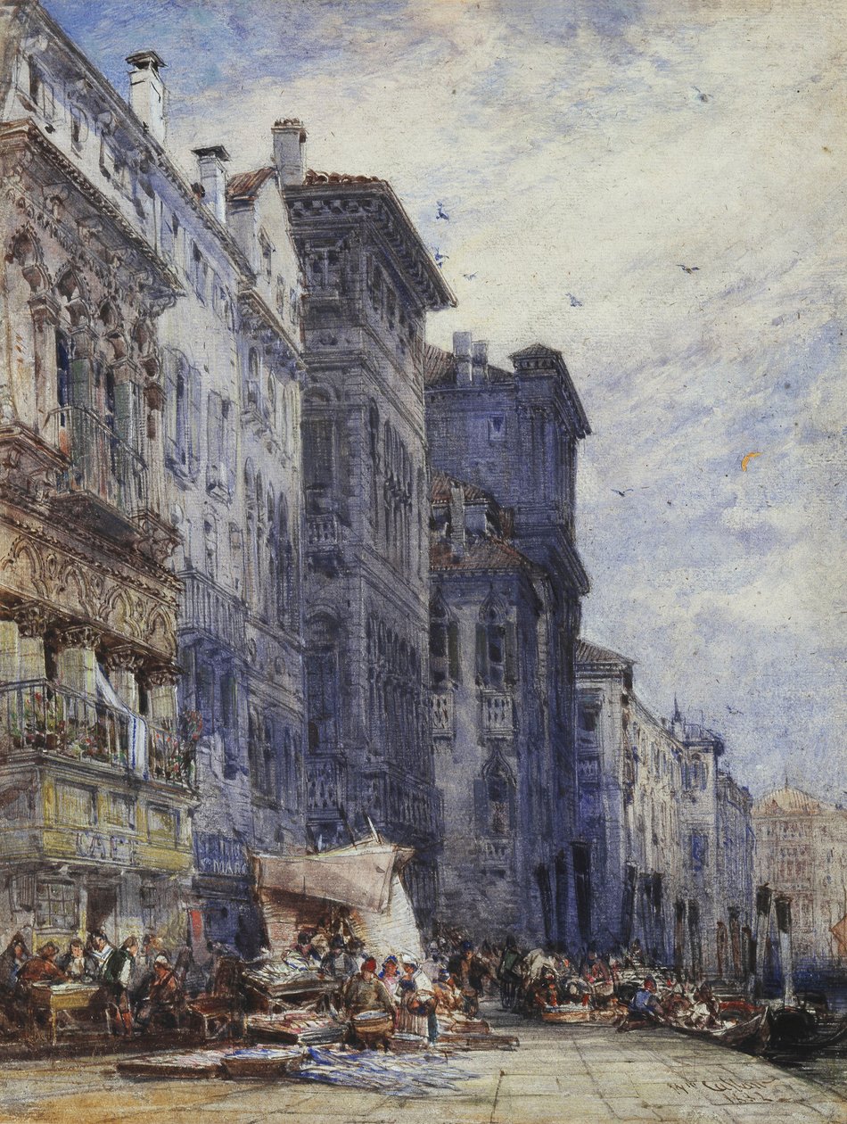 Markedspladsen, Coburg, af William Callow