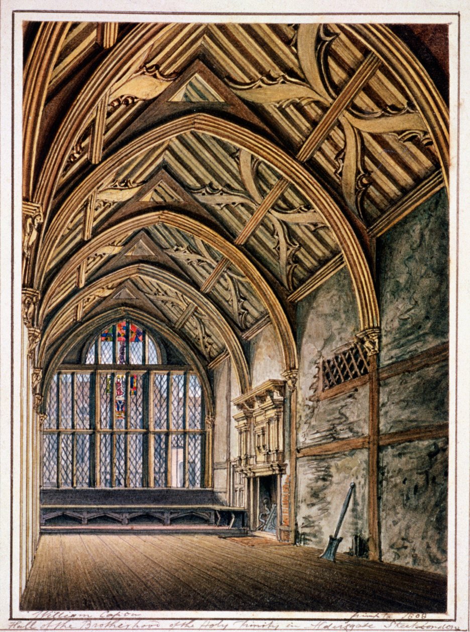 Trinity Hall, London, 1808 af William Capon