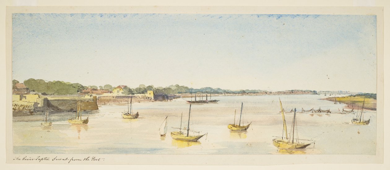 Floden Tapti, Surat fra forten (både) af William Carpenter
