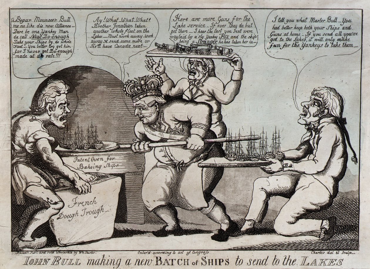 John Bull laver et nyt parti skibe, der skal sendes til søerne af William Charles