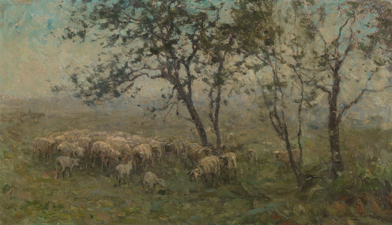 En flok får af William Charles Estall