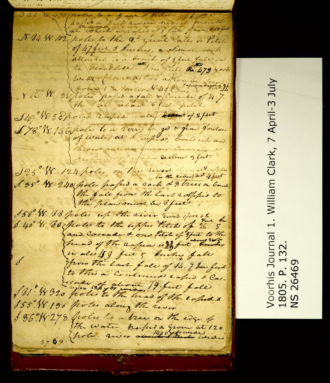 S. 40 W. 970 poler til et fald og pitch. . . . af William Clark