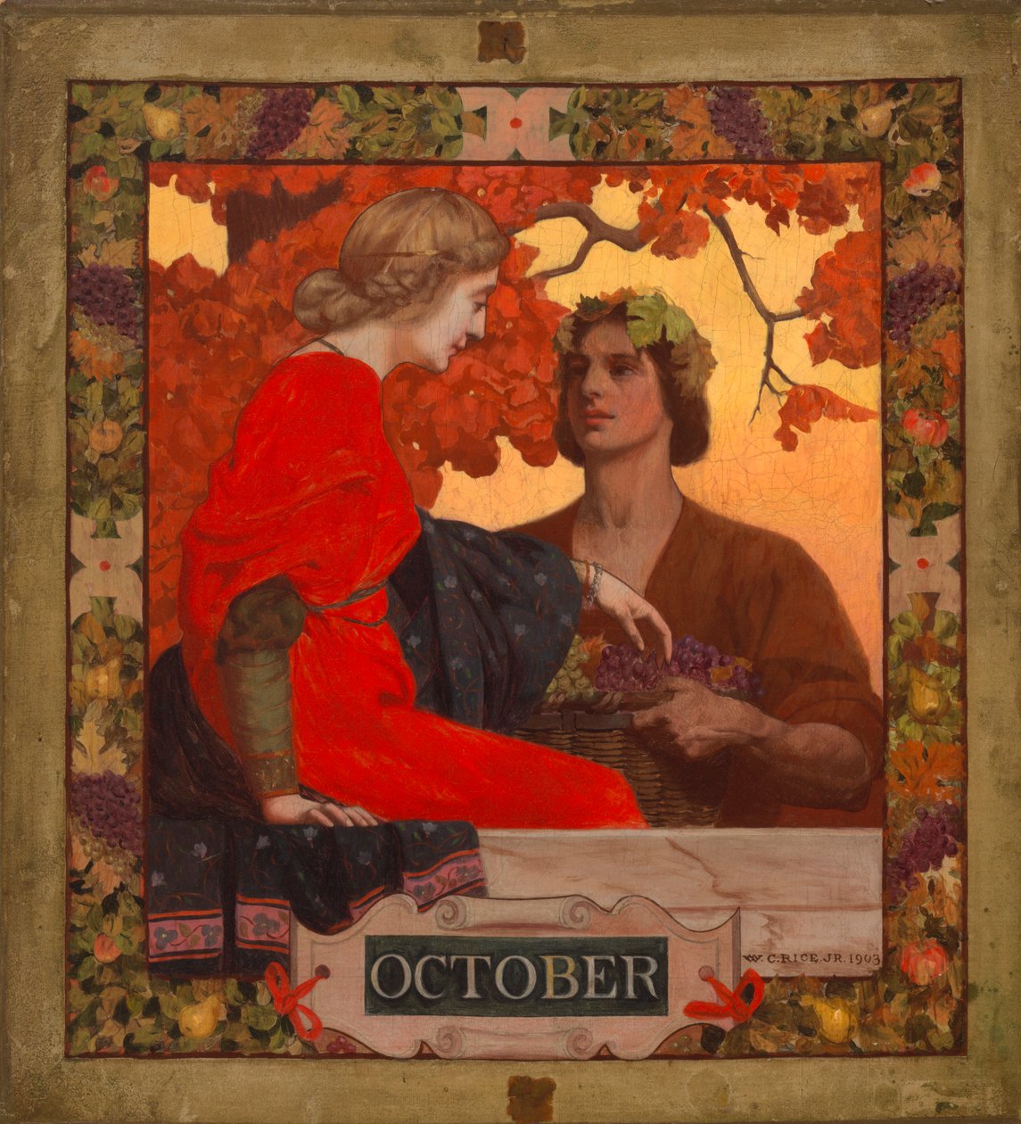 Oktober-forsideillustration til Harper