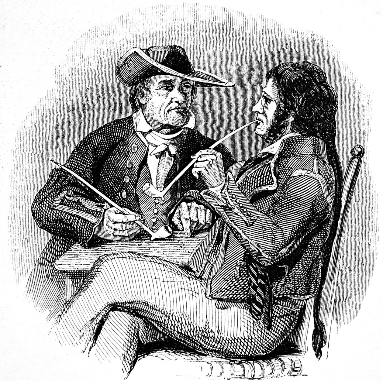 Gamle salte (sømænd, sømænd), der nyder en pibe tobak af William Clarkson (manner of) Stanfield