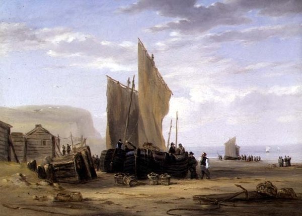 På kysten af Yarmouth (en af et par) af William Collins