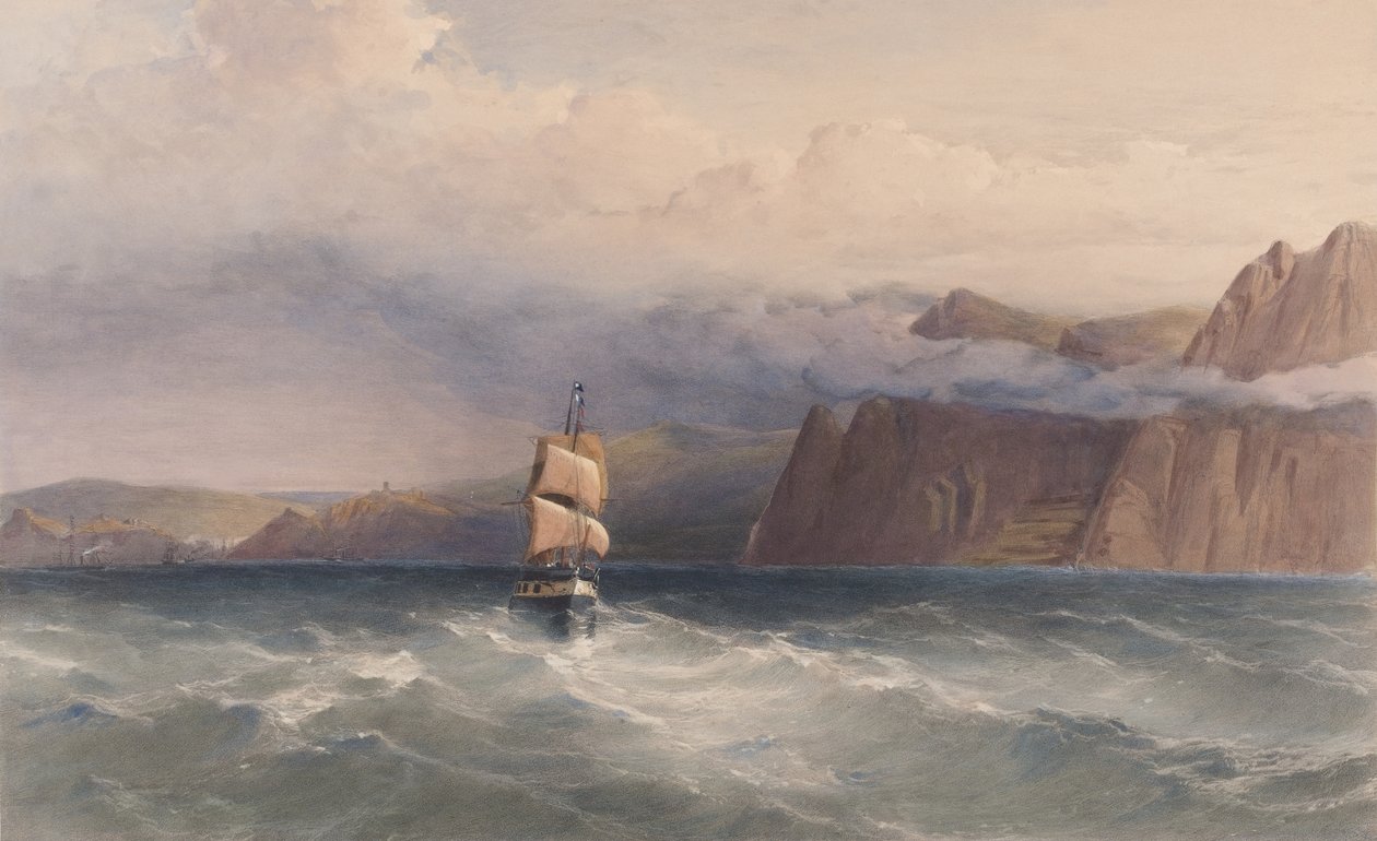 ? Cape Aiya. Looking North towards Balaklava? Dani af William Crimea Simpson