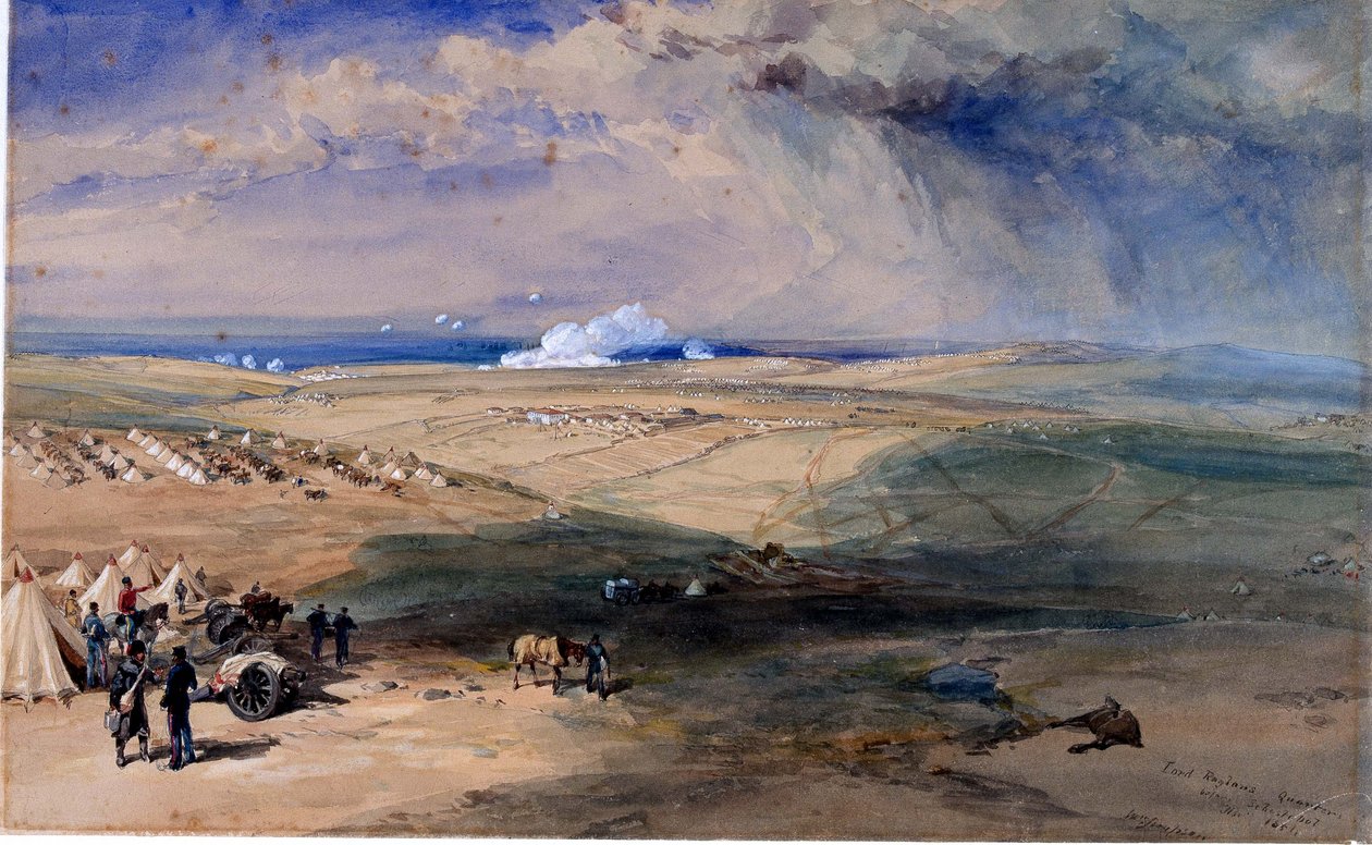 Lord Raglans kvartaler før Sebastopol, november 1854 af William Crimea Simpson
