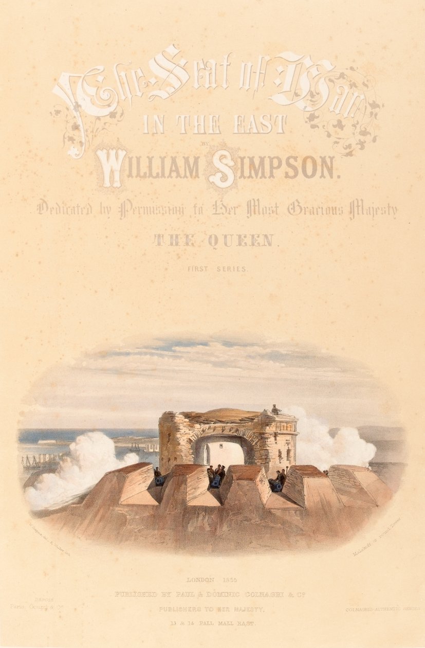 ? Malakoff or round tower ?, c.1855dani af William Crimea Simpson