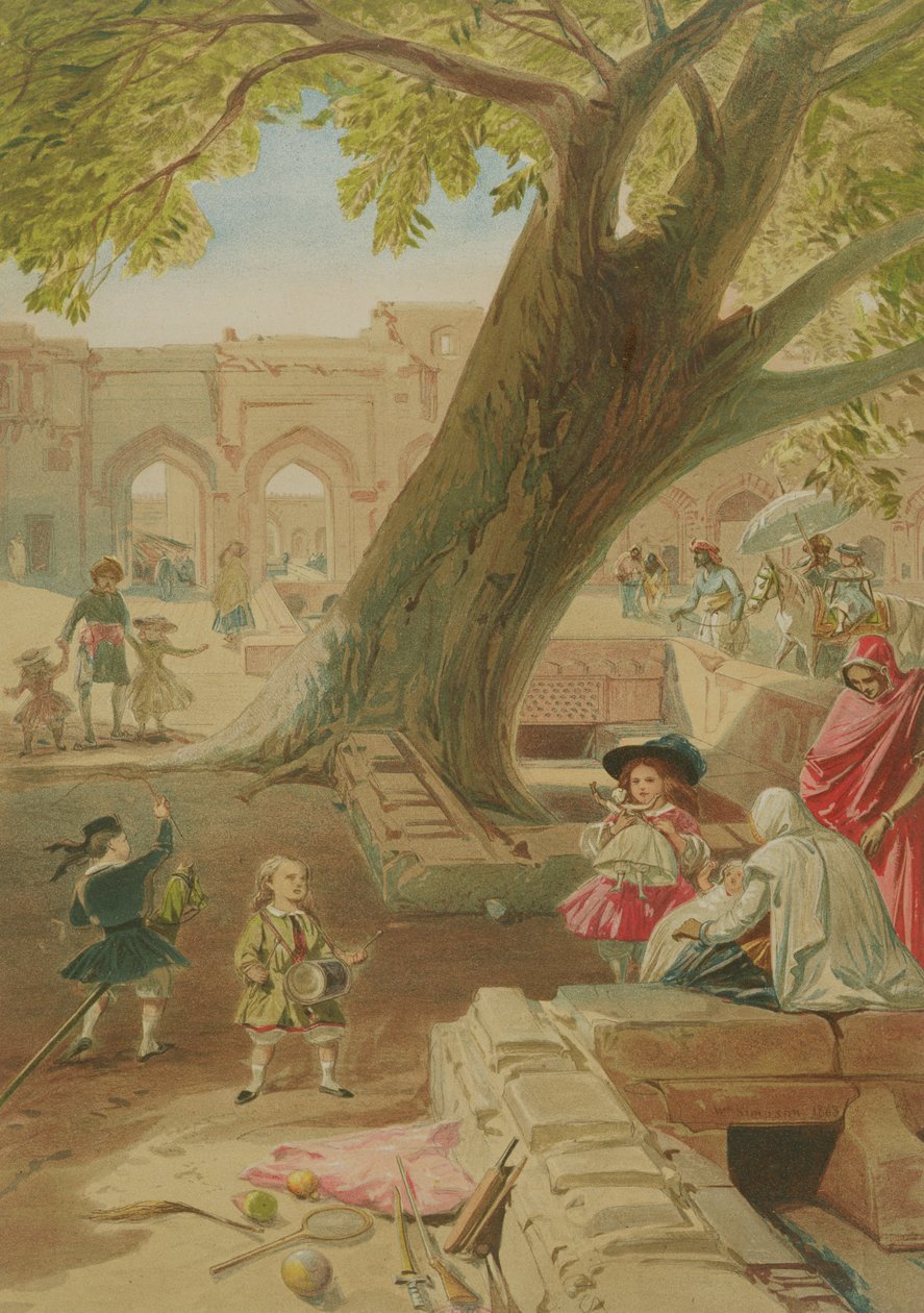 Peepal Tree i Palace of Delhi, 1863 af William Crimea Simpson