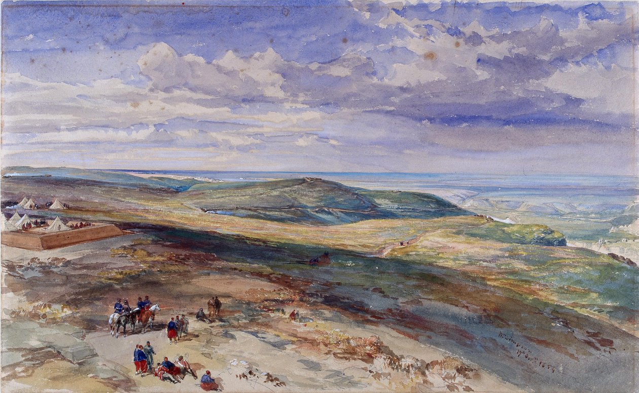 The Field of Inkerman, 17. oktober 1854 af William Crimea Simpson