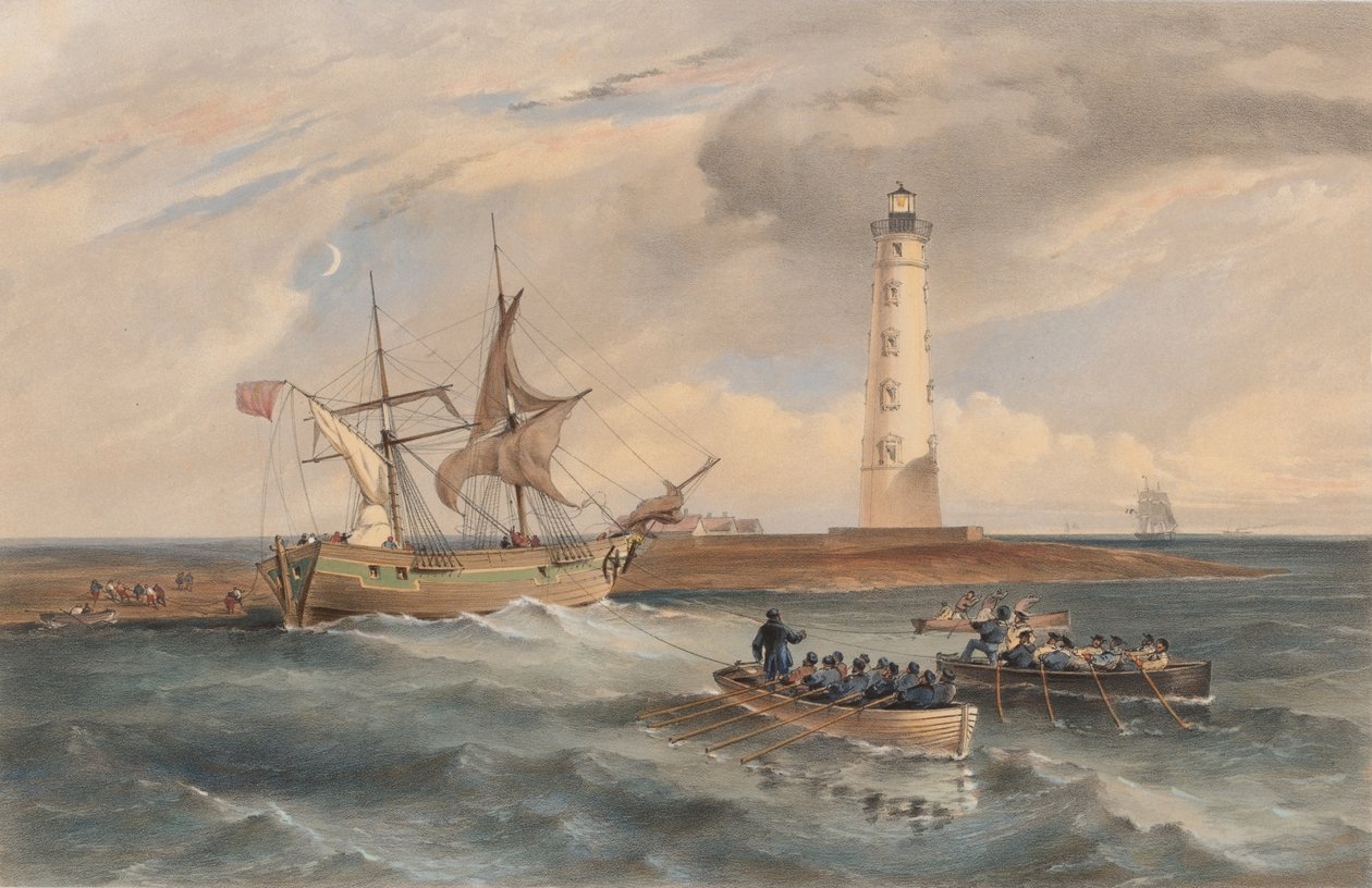 ? The Lighthouse at Cape Chersonese, looking South? Dani af William Crimea Simpson