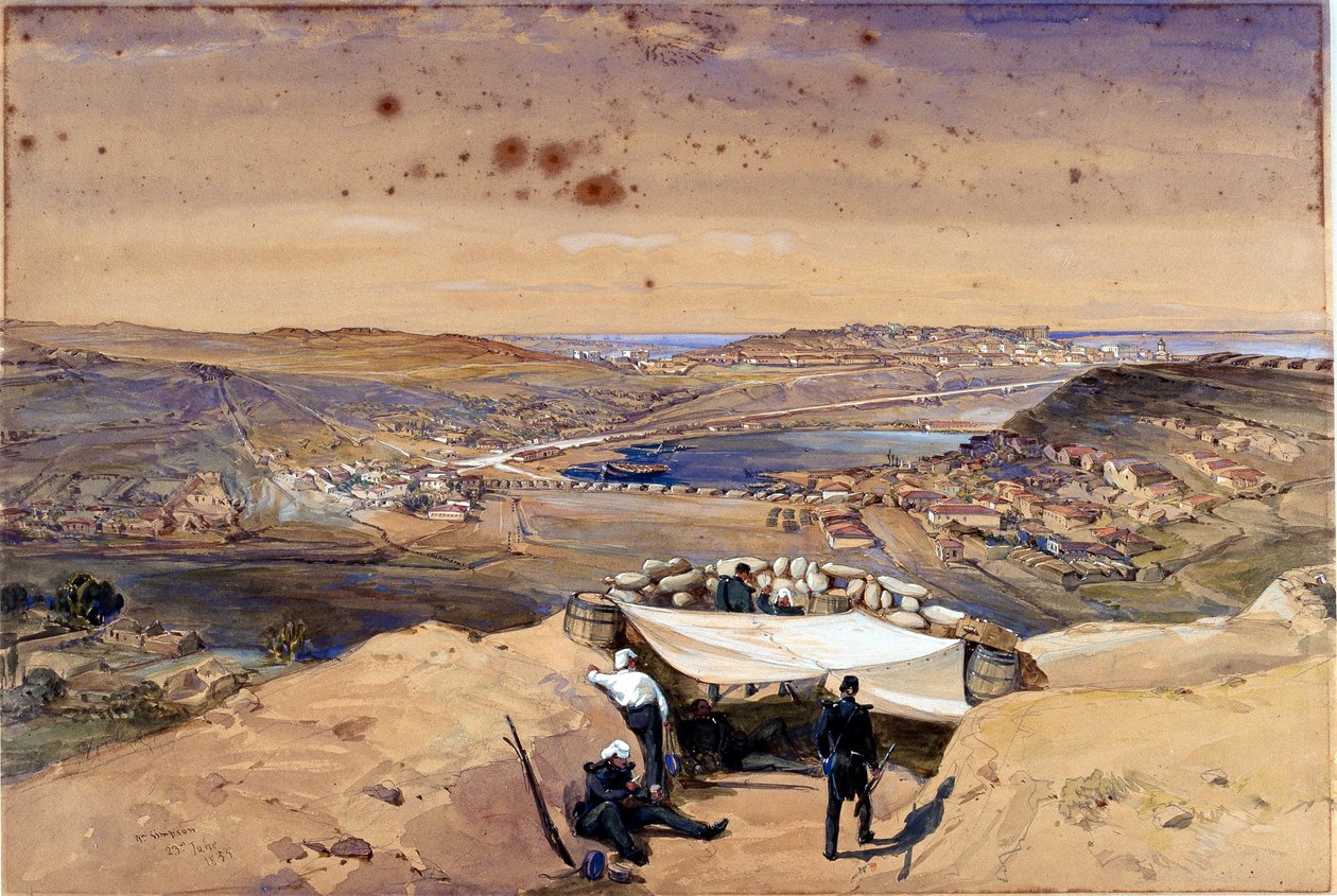 ?Bybatterier eller indre befæstninger af Sebastopol, 23. juni 1855? af William Crimea Simpson