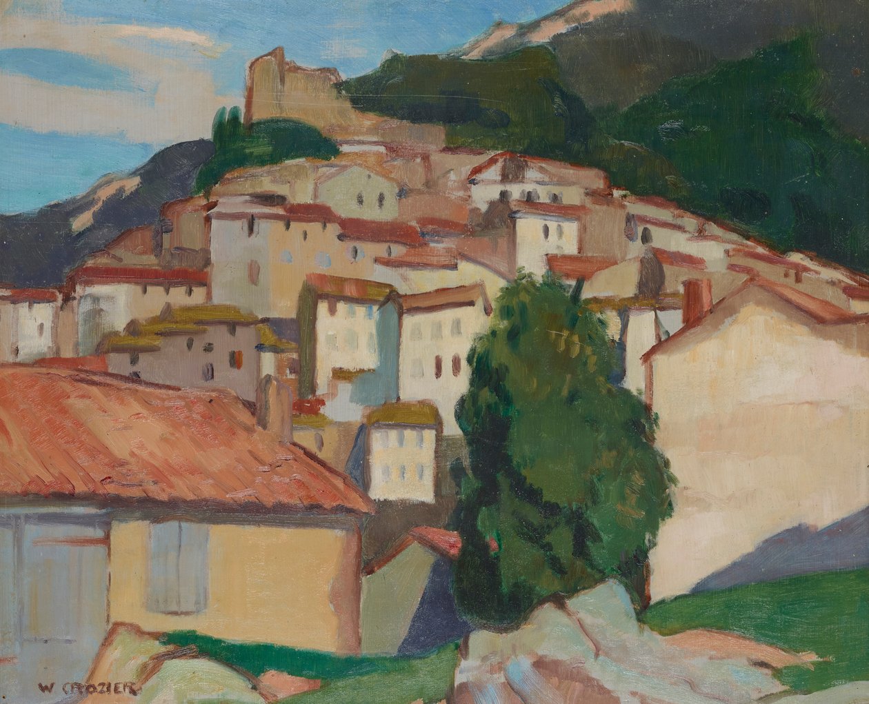 Bormes (olie på plade) af William Crozier