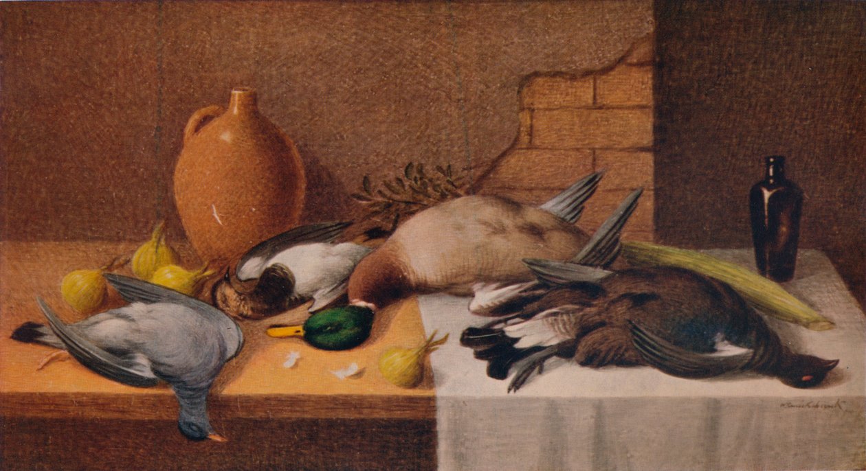 Stilleben Game Birds, c1895 af William Cruikshank