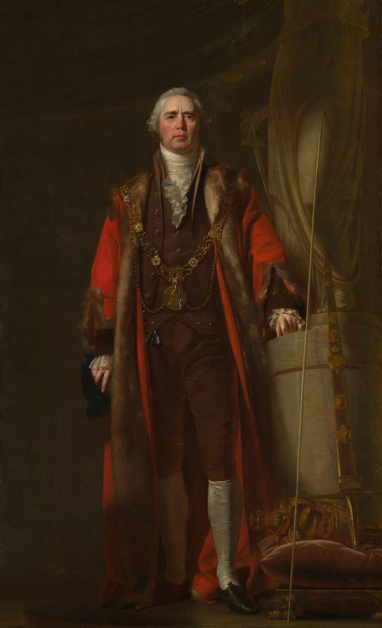 Charles Thorp som overborgmester i Dublin, ca. 1800 af William Cuming