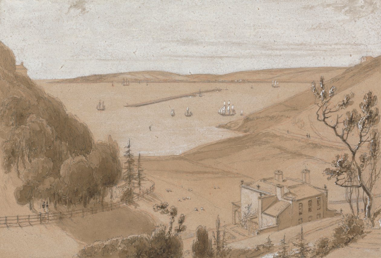 Bovisand, nær Plymouth af William Daniell