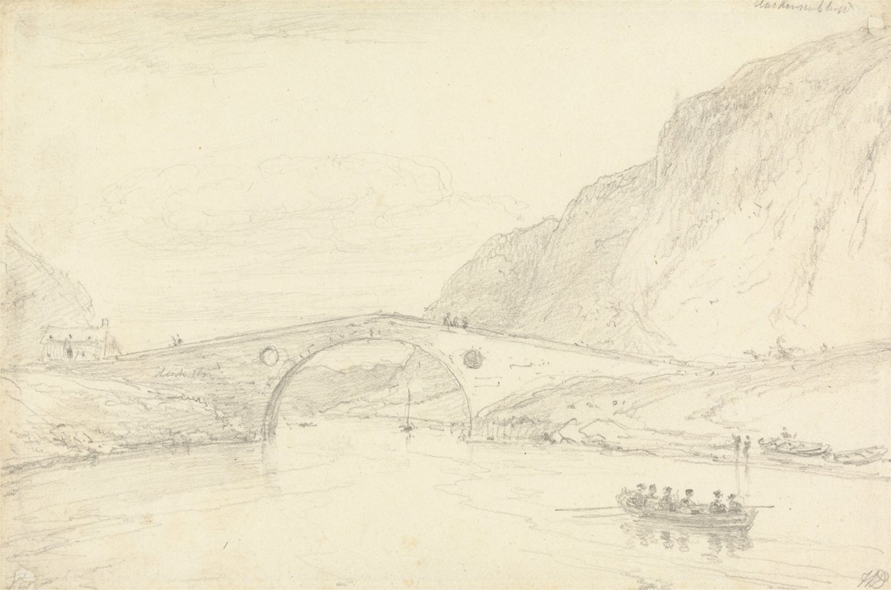 Clackursail-broen af William Daniell