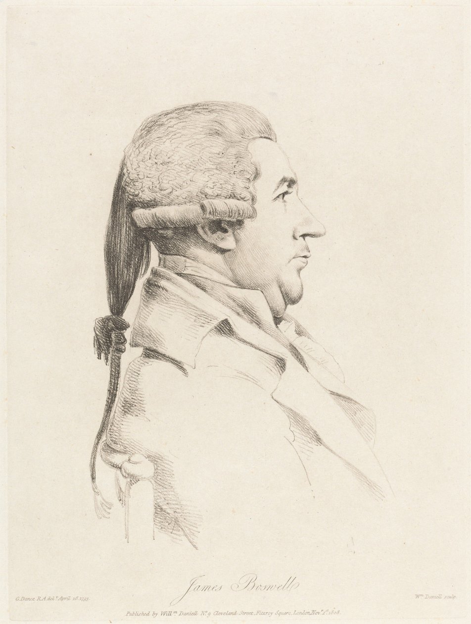 James Boswell af William Daniell