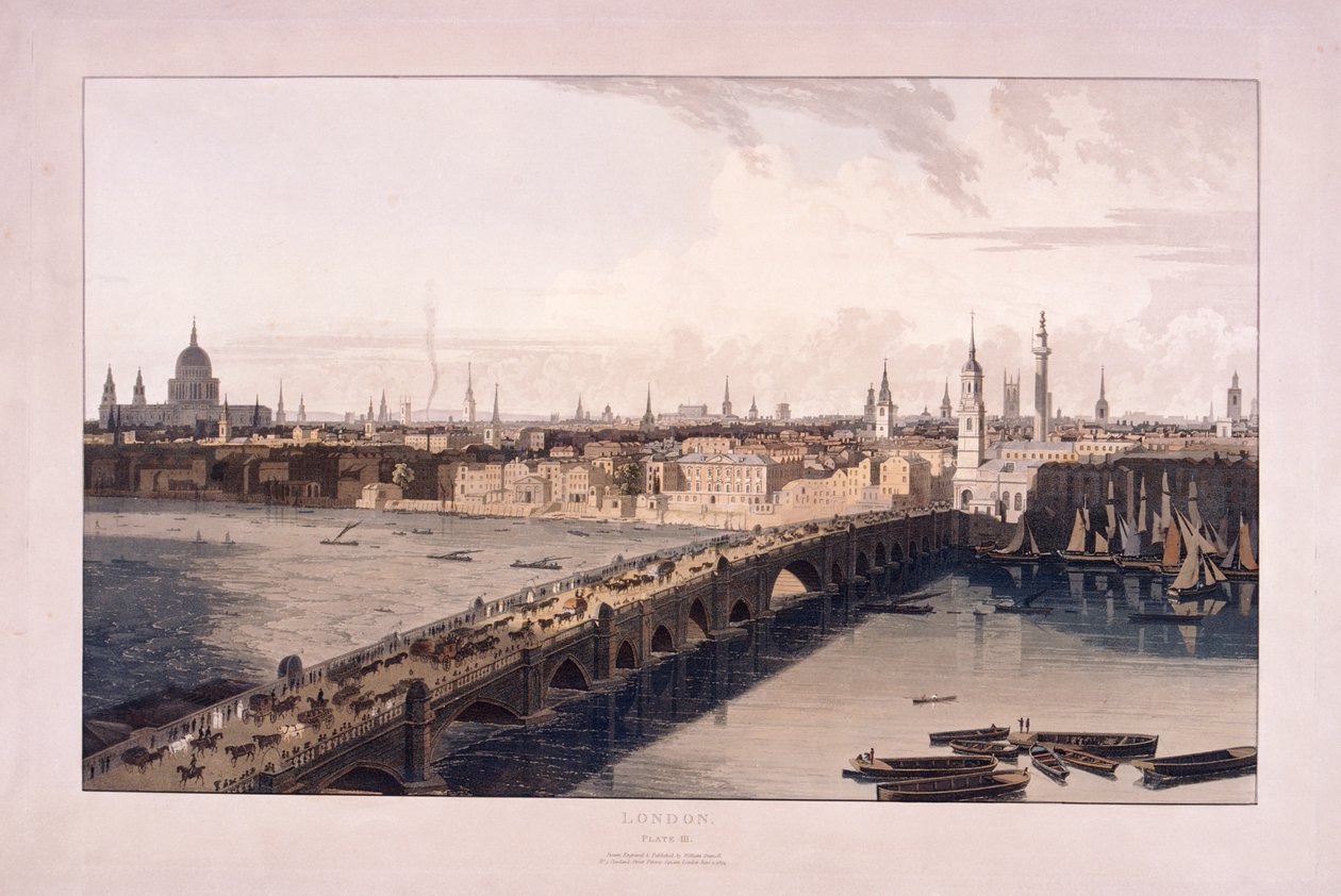London Bridge, 1804 af William Daniell