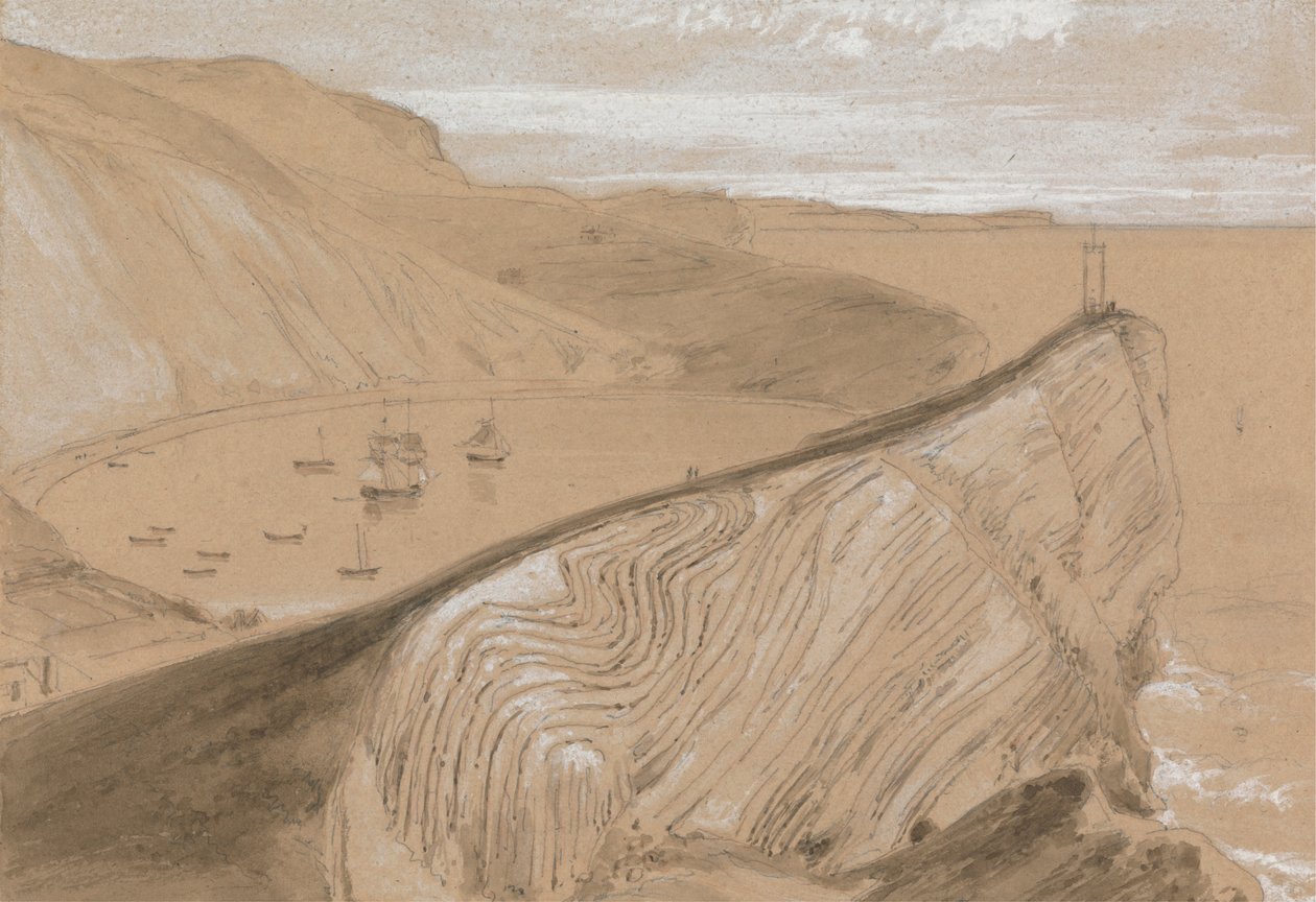 Lulworth Cove af William Daniell