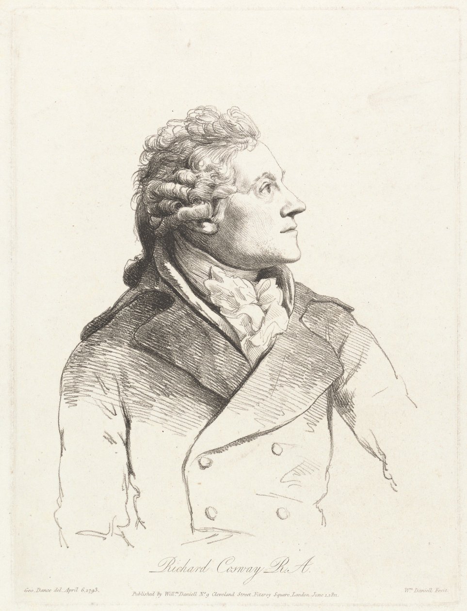 Richard Cosway, R.A. af William Daniell