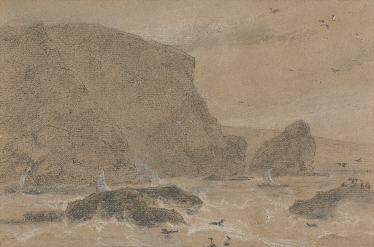 Samphire-klippen, St. Agnes, Cornwall af William Daniell