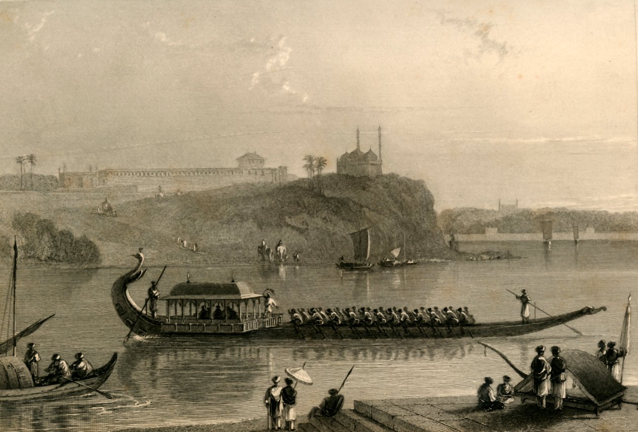 The Moar-punkee, Lucnon, 1835. af William Daniell
