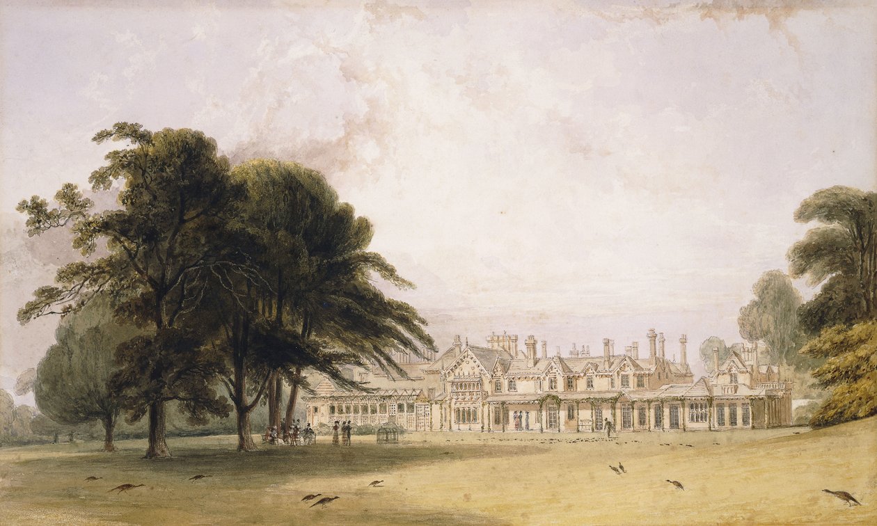 The Royal Lodge, Windsor Park, af William Daniell