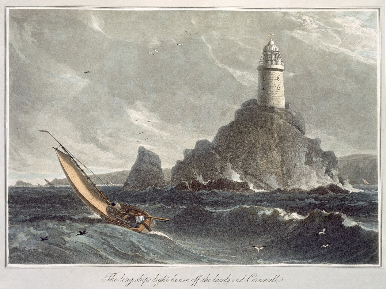 Langskibsfyret i Lands End, Cornwall, fra bind I af 