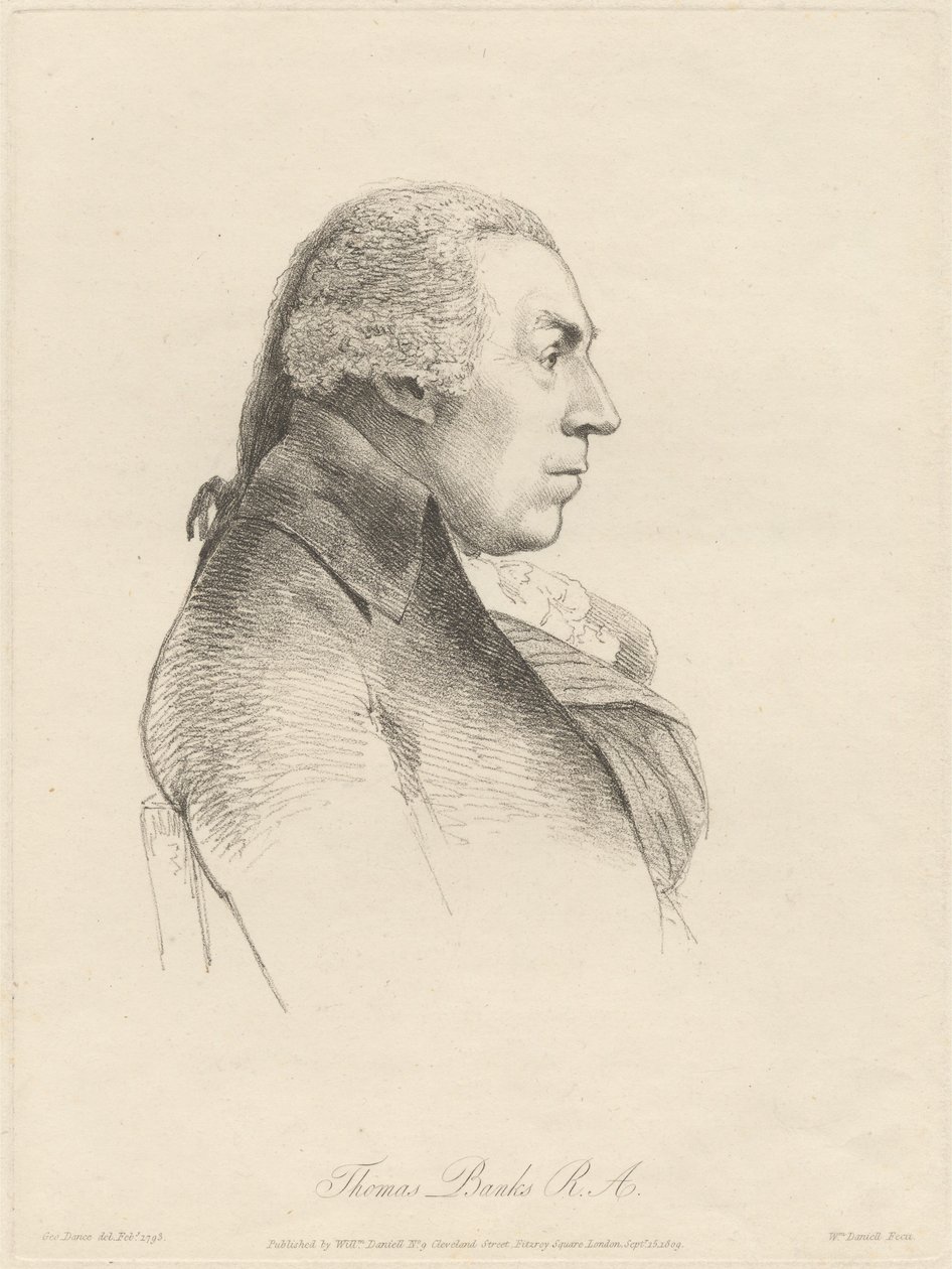Thomas Banks, R.A. af William Daniell