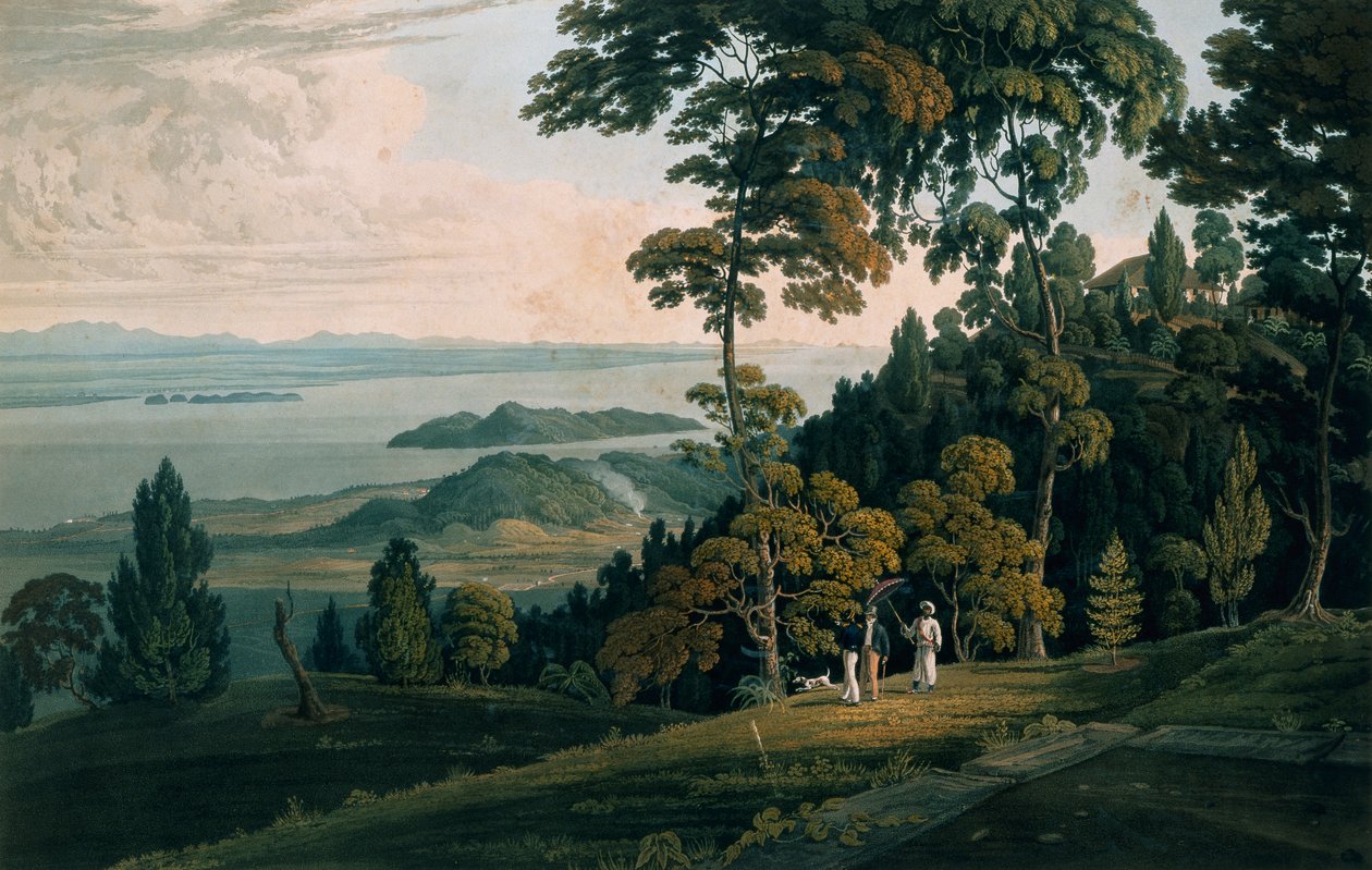 Udsigt fra Halliburtons Hill, Prince of Wales Island af William Daniell
