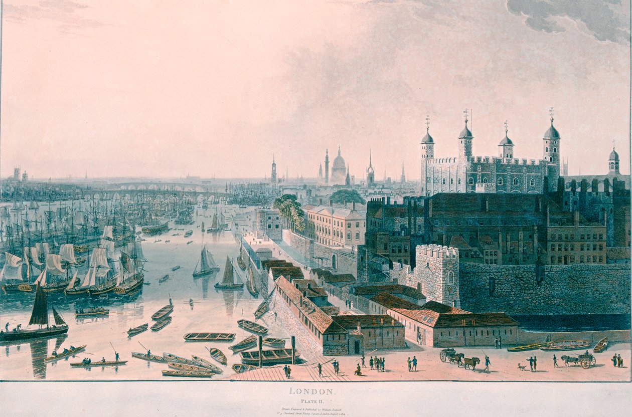 Udsigt over London, 1804 af William Daniell
