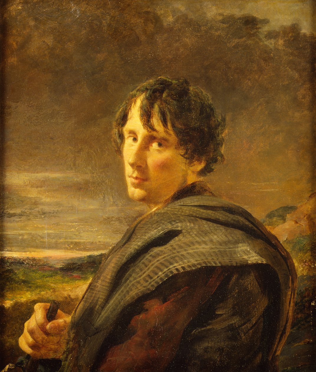 Selvportræt, ca. 1852 (olie på lærred) af William Davis