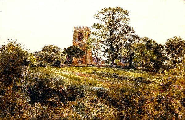 Shotwick Kirke, Cheshire af William Davis