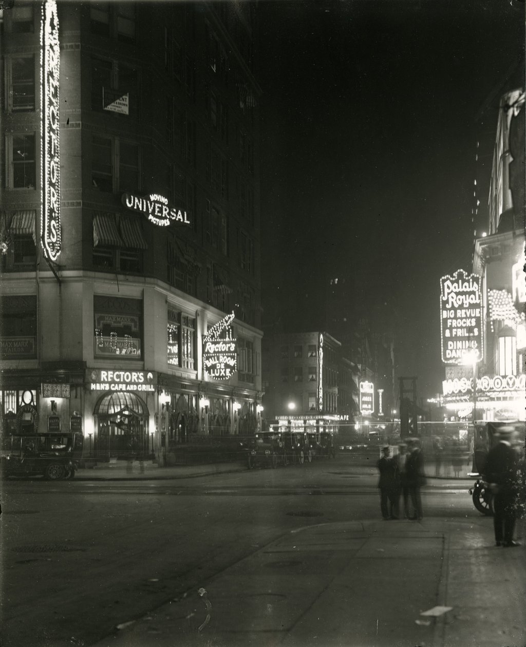 48th Street mellem Broadway og Seventh Avenue, 1917 af William Davis Hassler