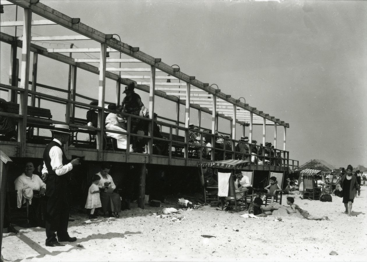 Strandscene, Coney Island, ca. 1910-21 af William Davis Hassler