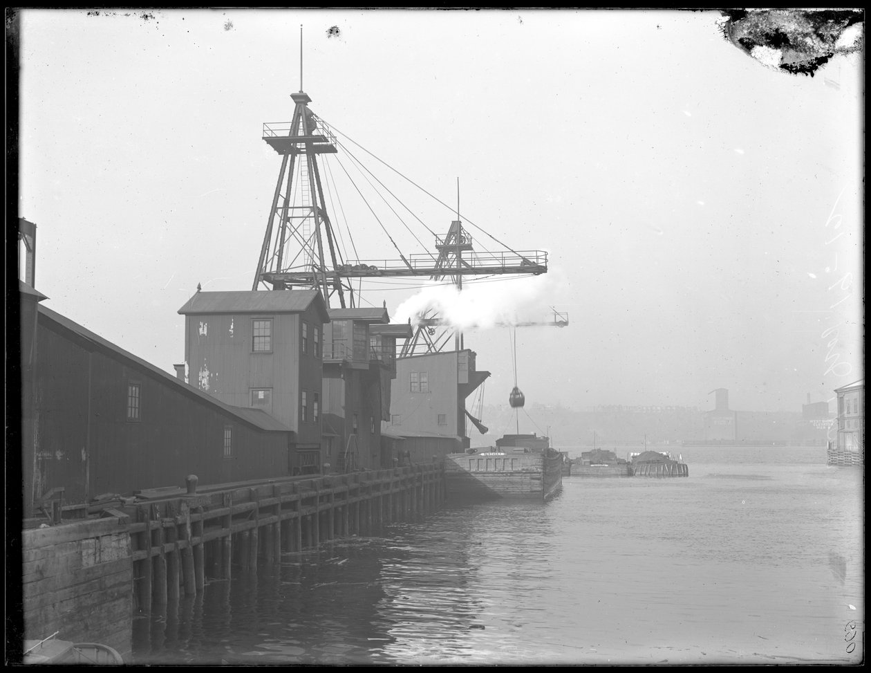 Direkte belastning kul elevatorer, Interboro Rapid Transit Company, W. 58th Street, New York, ca. 1911. af William Davis Hassler