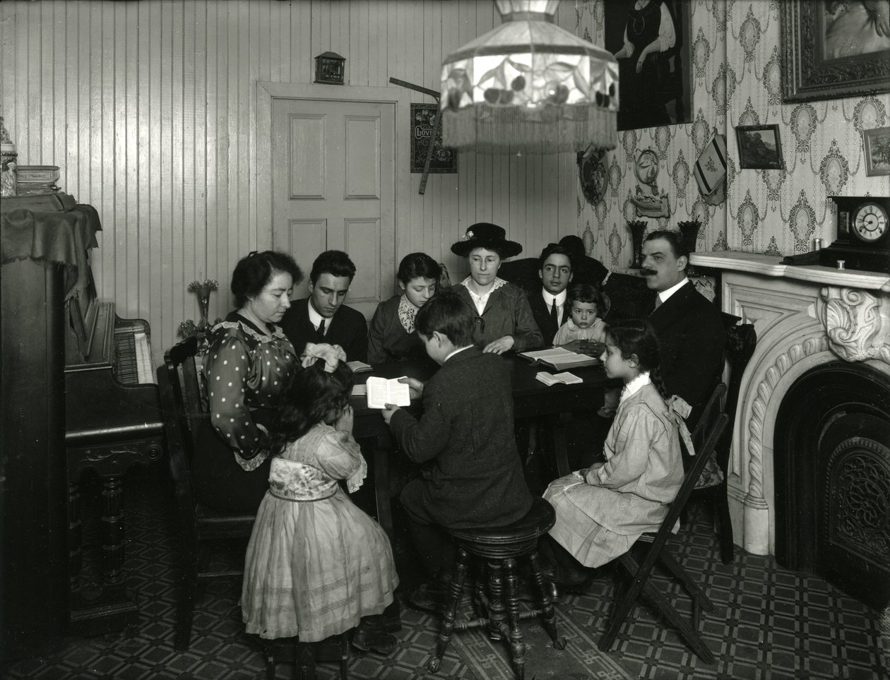 Evangelistkomité, bibelstudie i fru Vitellos hjem, 359 E. 49th Street, undervist af Miss Jones. 30. marts 1916 af William Davis Hassler
