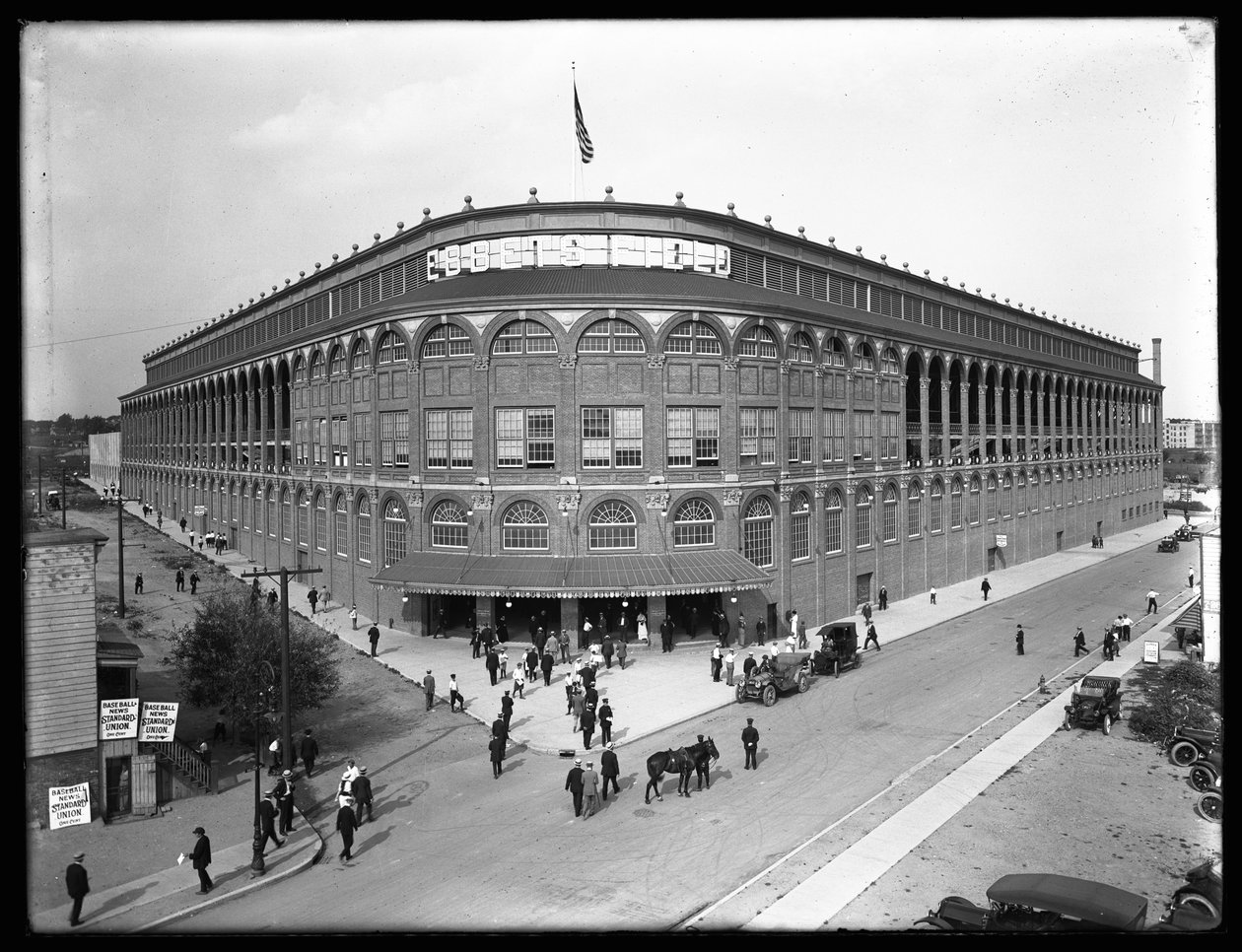 Billede af Ebbets Field, Brooklyn, 2. september 1914 af William Davis Hassler