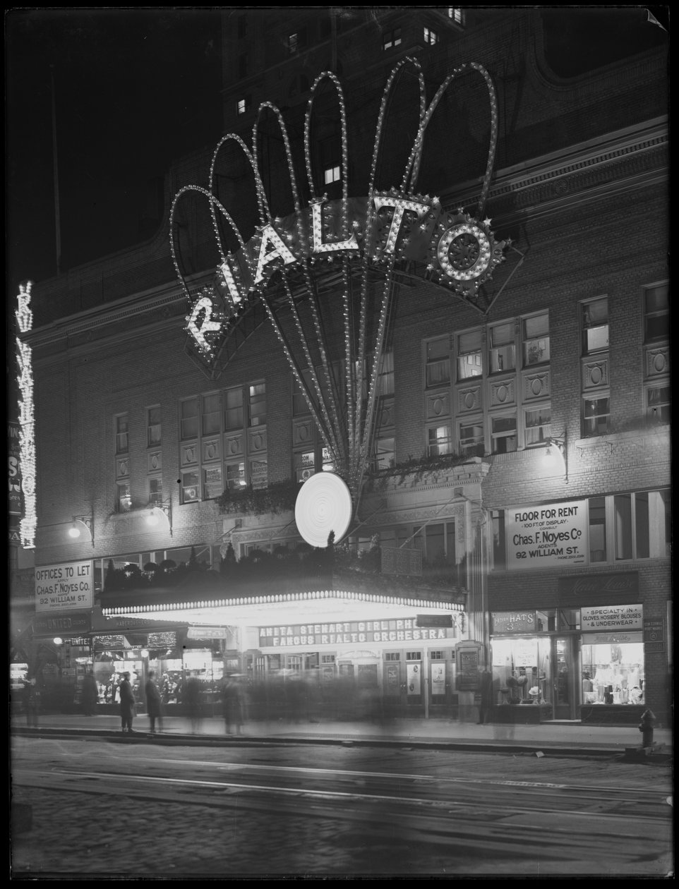 Oplyst telt til Rialto Theatre, New York City, 6. januar 1917 af William Davis Hassler