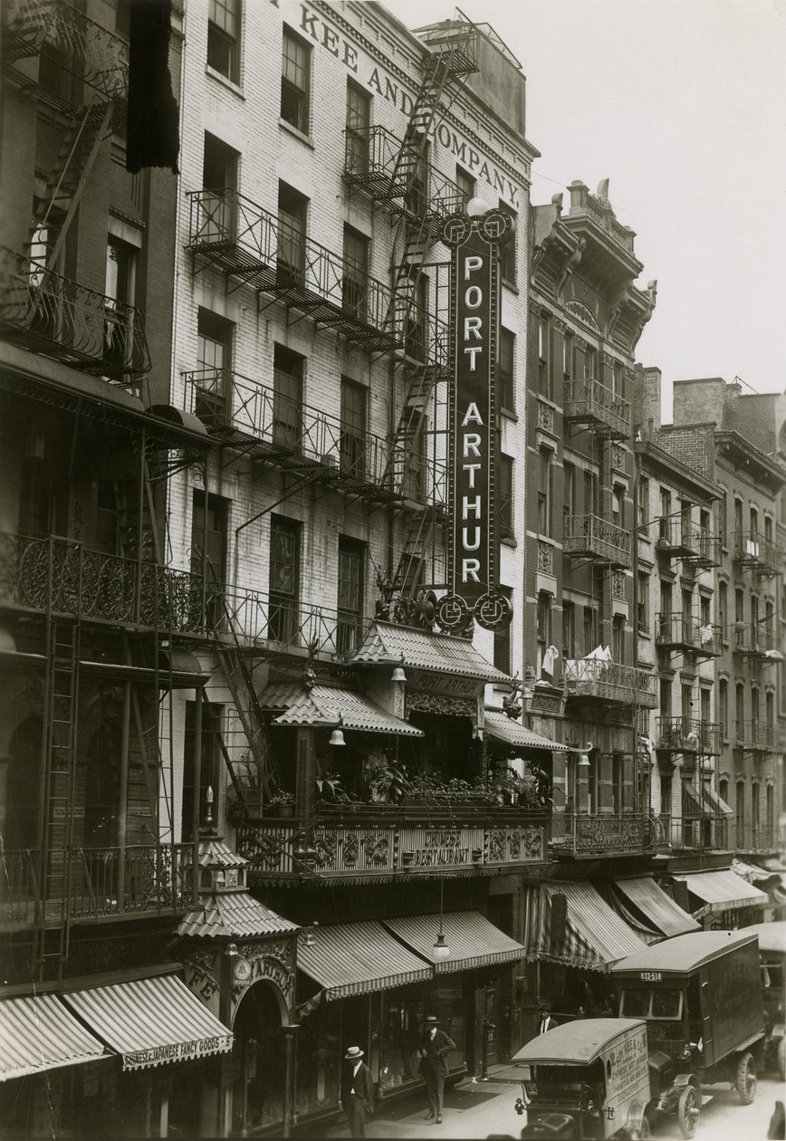 Port Arthur Restaurant, Mott Street 7, New York City, 1919 af William Davis Hassler