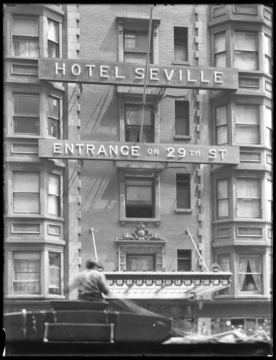 Skriv til Hotel Seville på 29th Street, New York City, den 29. juli 1916 af William Davis Hassler
