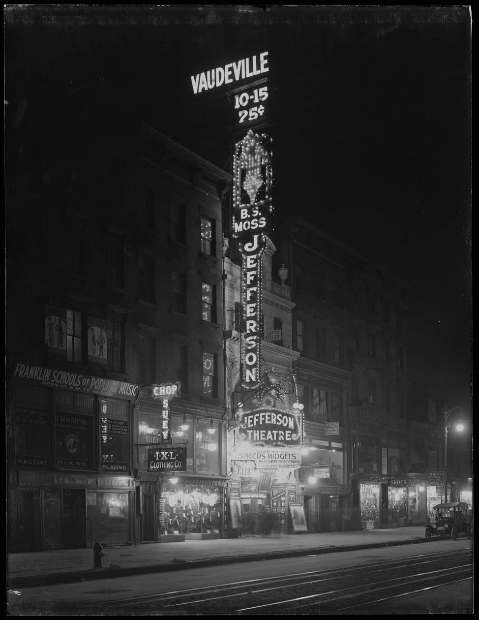 Jefferson Theatre, New York City, 6. januar 1917 af William Davis Hassler
